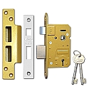 Asec B/S Sashlock (64mm Satin Chrome)