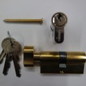 45/45 Key & Turn euro Profile Cylinder Brass