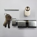 35/35 Key & Turn Oval Profile Cylinder Nickel Plated