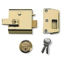 Yale No. 1 60mm Auto-Deadlocking Nightlatch Brasslux