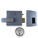 Yale No. 1 60mm Auto-Deadlocking Nightlatch With Satin Chrome Cylinder Yale No. 1 60mm Auto-Deadlocking Nightlatch With Satin Chrome Cylinder