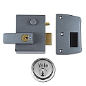 Yale No.2 40mm Auto-Deadlocking Nightlatch With Satin Chrome Cylinder Yale No.2 40mm Auto-Deadlocking Nightlatch With Satin Chrome Cylinder