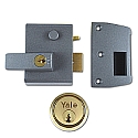 Yale No.2 40mm Auto-Deadlocking Nightlatch With Brass Cylinder