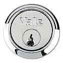 Yale 1109 Rim Cylinder Satin Chrome