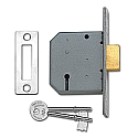 Union 2177 3 Lever Deadlock (64mm Chrome)