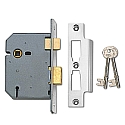 Union 2277 3 Lever Sashlock (76mm Chrome)