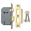 Union 2277 3 Lever Sashlock (64mm Brass)