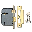 Union 2277 3 Lever Sashlock (76mm Brass)