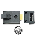 Yale 89 Standard Style Nightlatch With Satin Chrome Cylinder Yale 89 Standard Style Nightlatch With Satin Chrome Cylinder