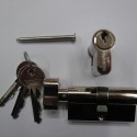 50/50 Key & Turn euro Profile Cylinder Nickel Plated