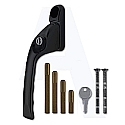 Chameleon UPVC Universal Window Espag Handle (Black)