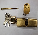 35/35 Key & Turn Oval Profile Cylinder Brass