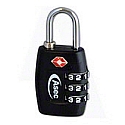 Asec TSA Travel 3-Wheel Combi Padlock