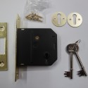 Union Essential Range 3 Lever Deadlock (76mm Brass)